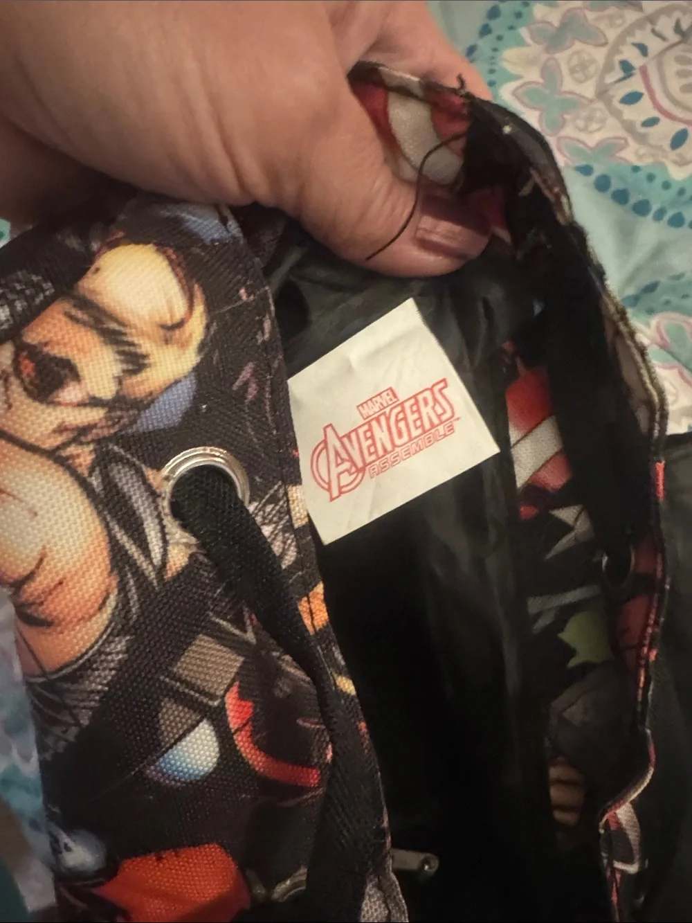 Marvel Black Multicolor Avengers Graphic Backpack